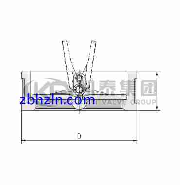 对夹双瓣旋启式止回阀